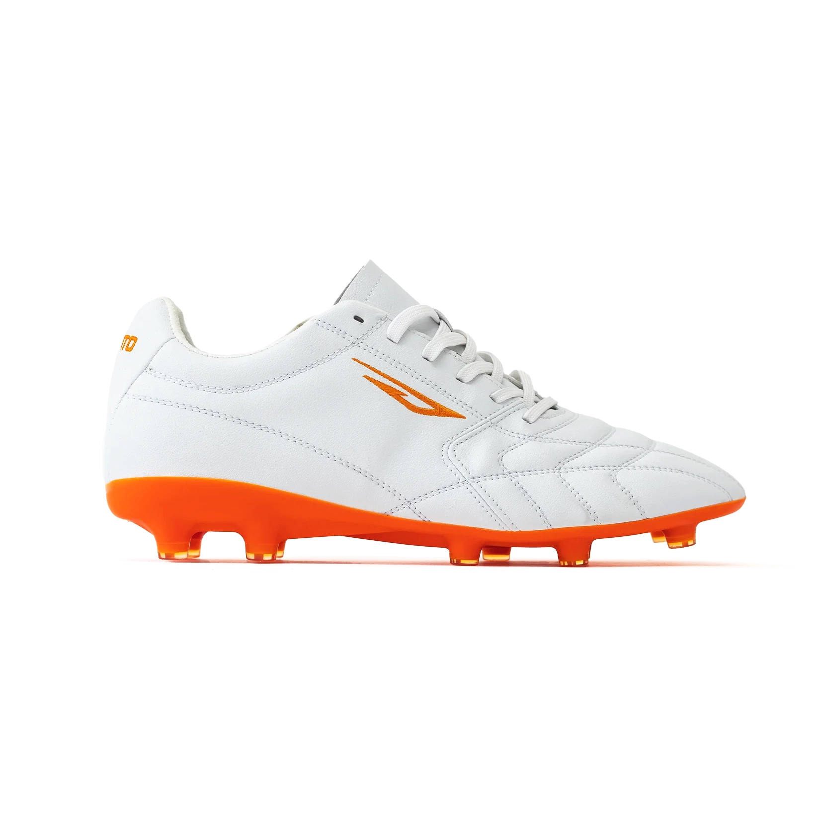 Orange and sale white football boots